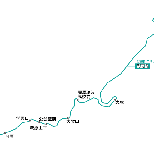 路線図ドットコム 岐阜県 瑞浪市コミュニティバス路線図