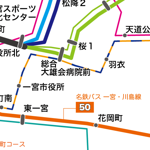 路線図ドットコム 愛知県 一宮市 ｉ バス 路線図